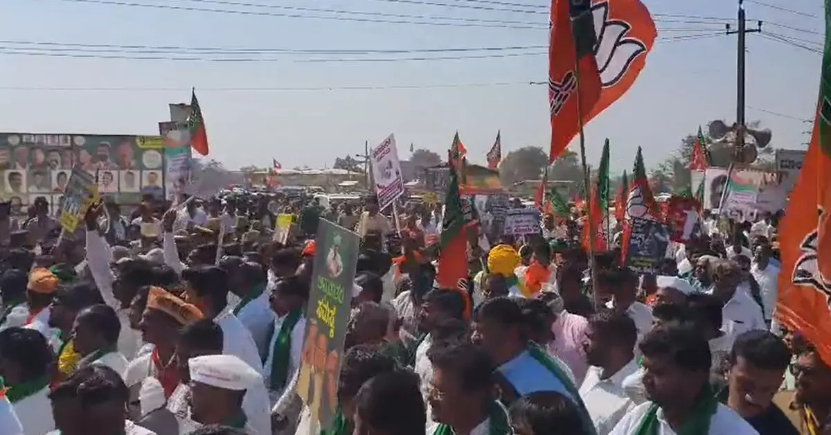 बीजेपी की ओर से बेलगावी सुवर्ण विधान सौध पर घेराव का प्रयास : कई लोग हिरासत में