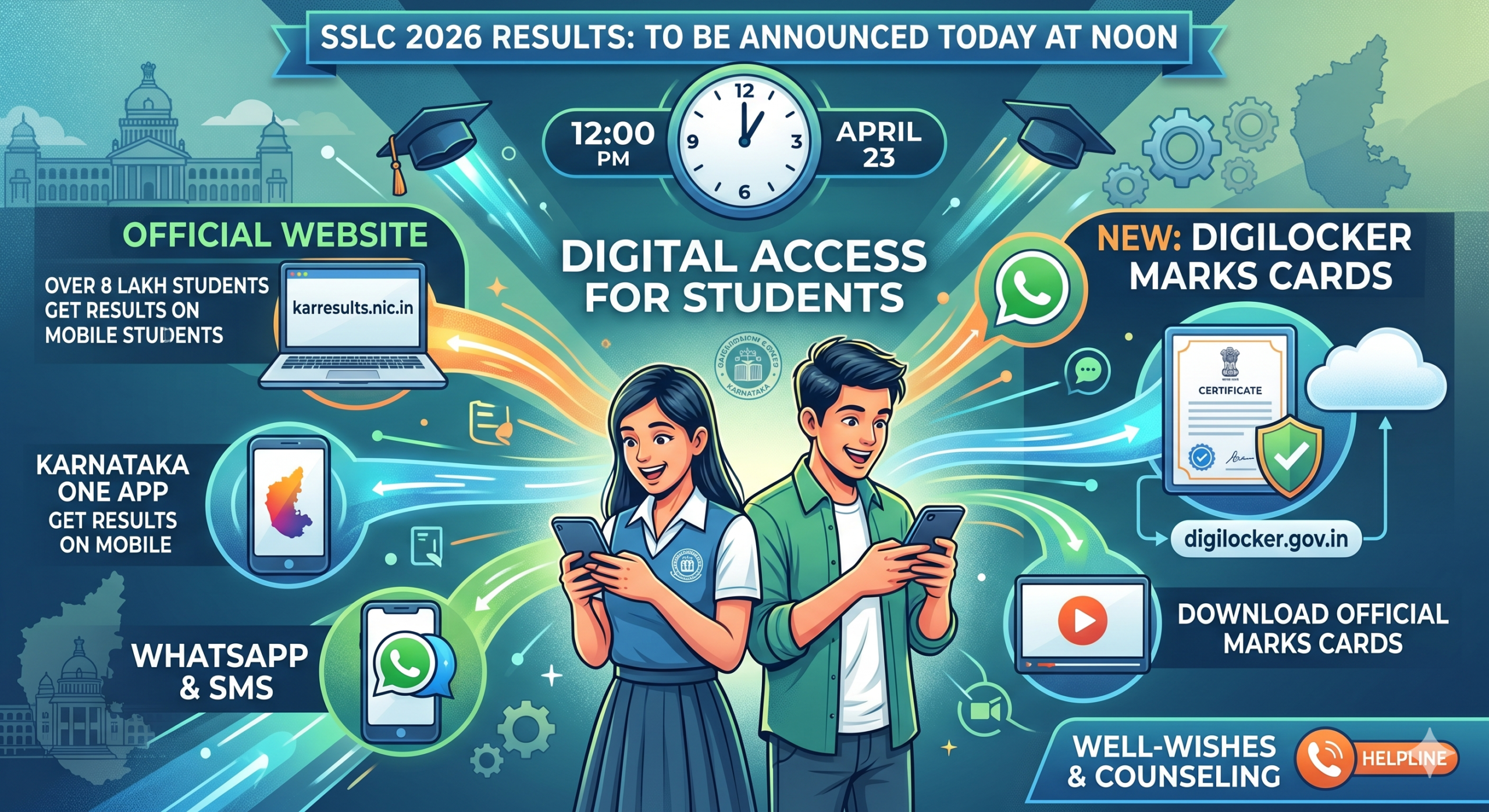 SSLC 2026 Results to Be Announced Today, Digital Facilities Available