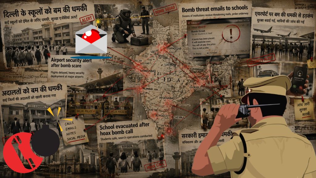 धमाके की धमकी: 15 महीनों में 1,600 से ज़्यादा फ़र्ज़ी धमकियां, दहशतगर्दी और अव्यवस्था का विस्तृत पैटर्न