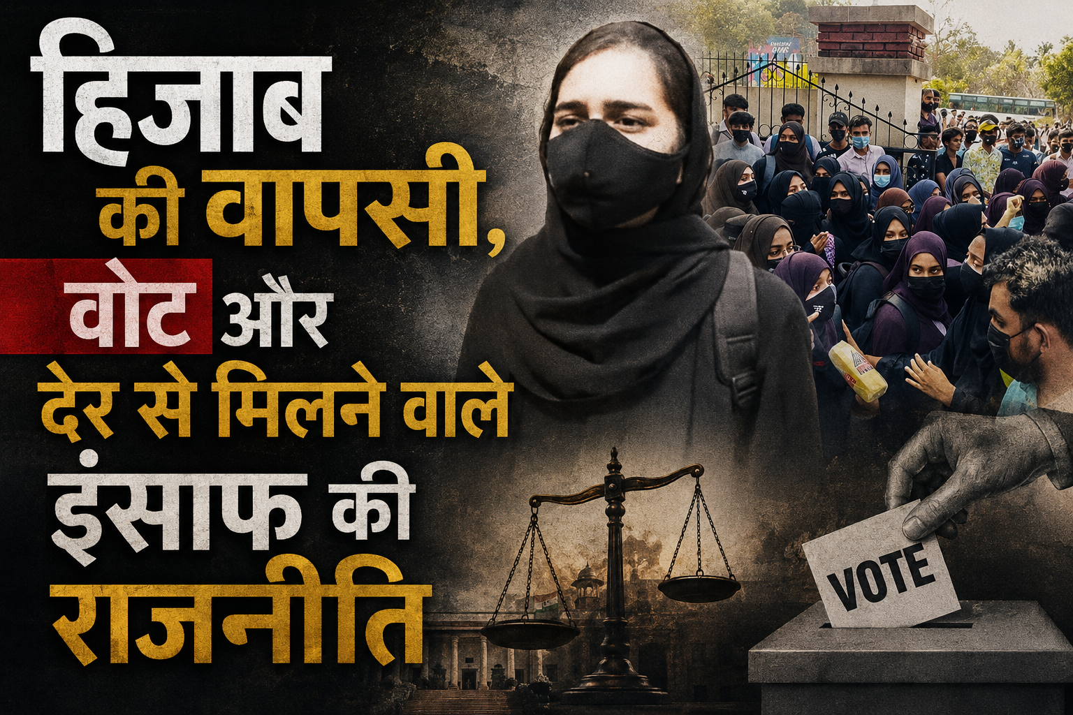हिजाब की वापसी, वोट और देर से मिलने वाले इंसाफ की राजनीति
