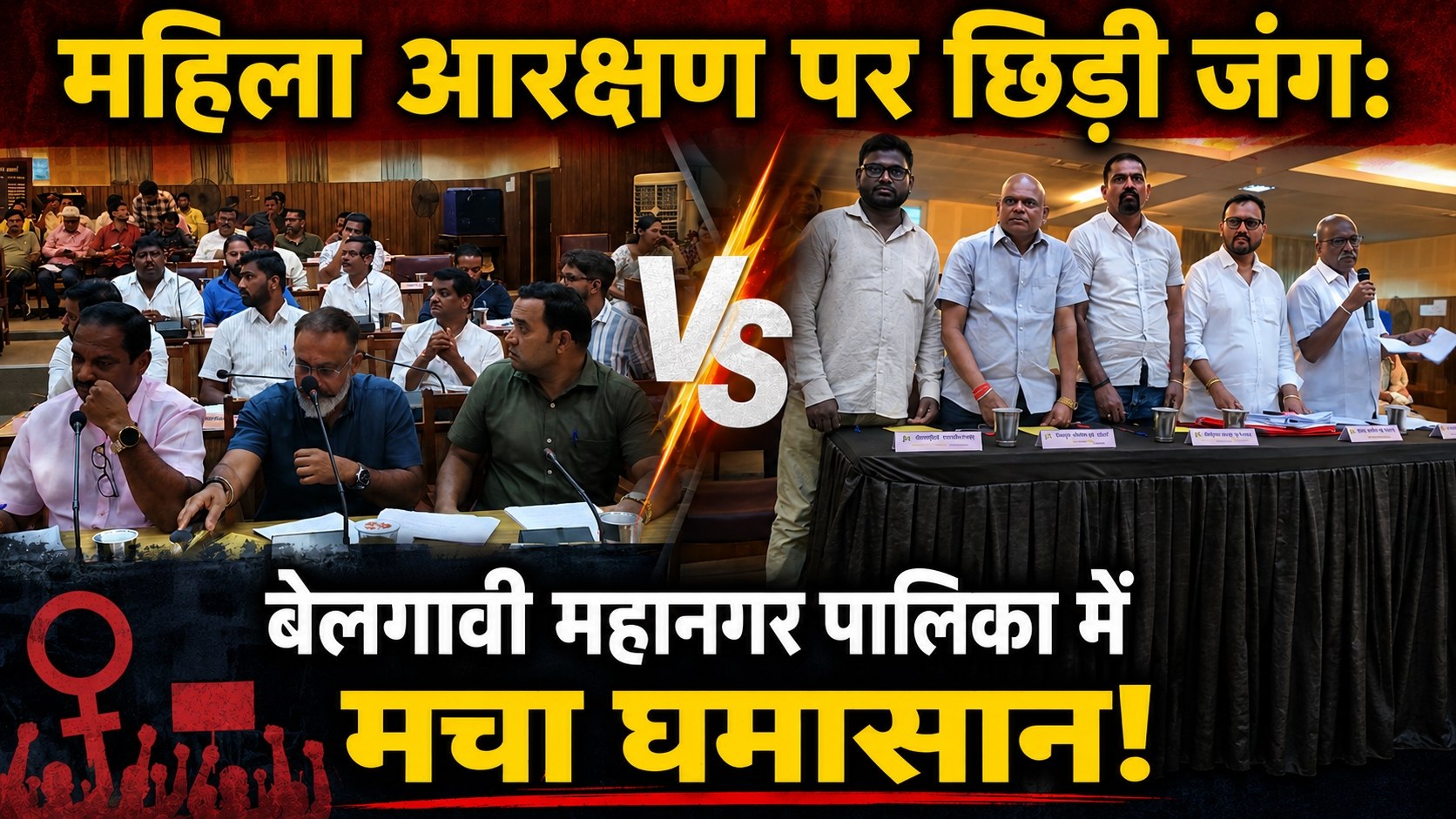 महिला आरक्षण पर छिड़ी जंग: बेलगावी महानगर पालिका में मचा घमासान!