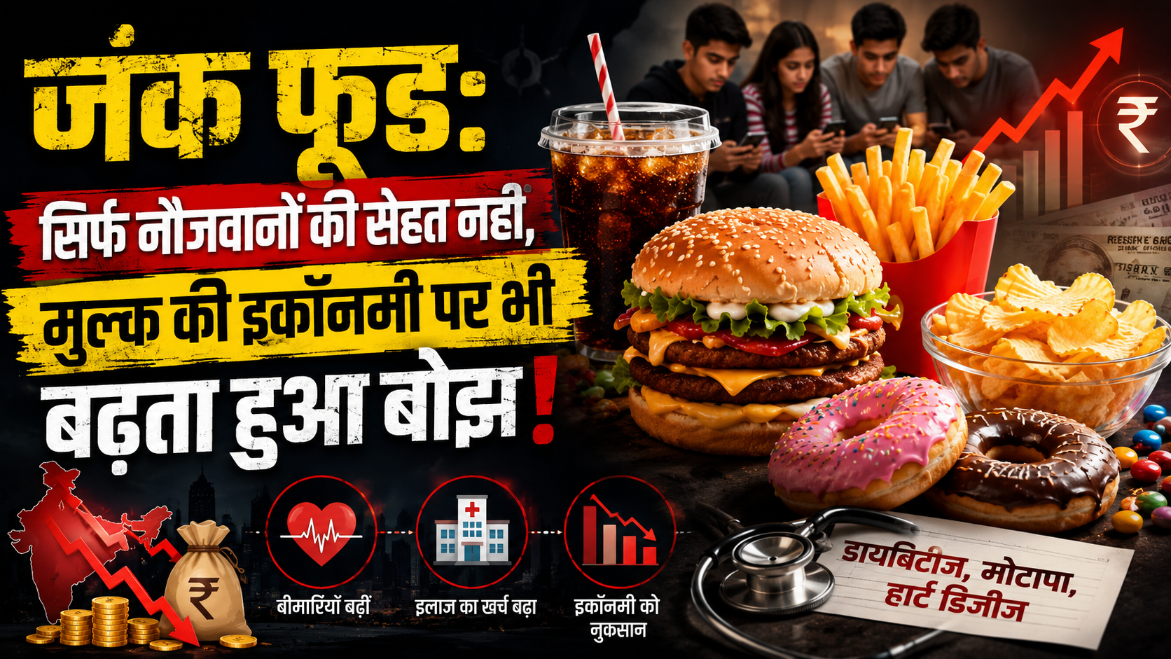 जंक फूड: सिर्फ नौजवानों की सेहत नहीं, मुल्क की इकॉनमी पर भी बढ़ता हुआ बोझ!