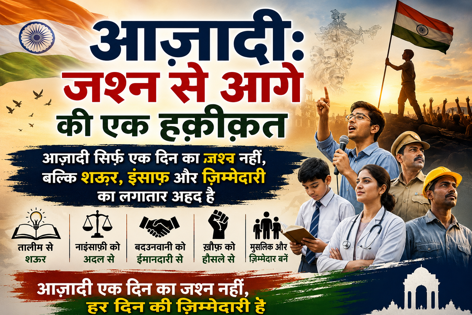 आज़ादी: जश्न से आगे की एक हक़ीक़त