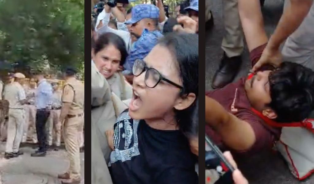 ज्ञानेश कुमार को हटाने की मांग कर रहे प्रदर्शनकारियों से दिल्ली पुलिस की बदसलूकी, कई हिरासत में