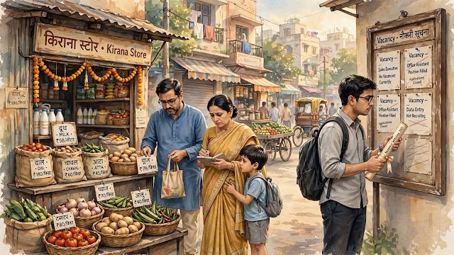 महंगाई की चक्की और बेरोजगारी का संकट